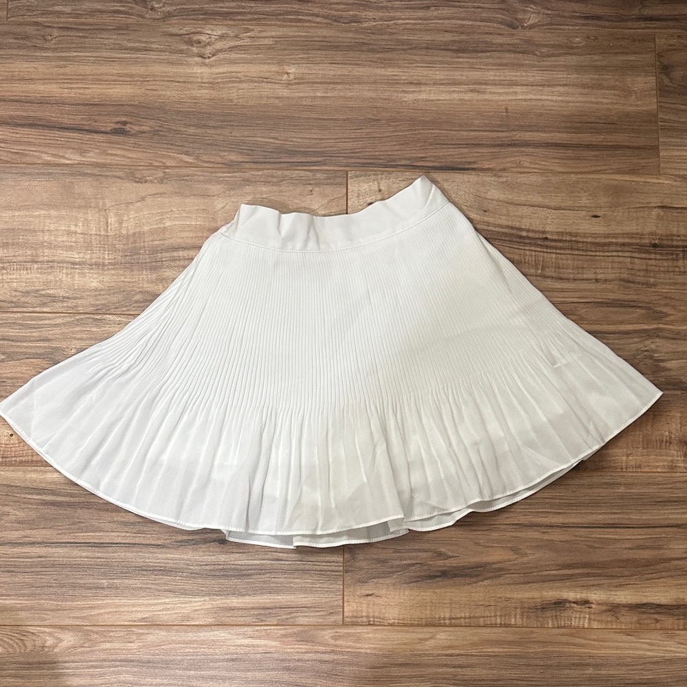 Storets Cream Pleated Skater Skort